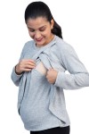 Polo de Lactancia ML Bella Heather Gris