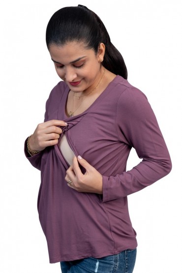 Polo de Lactancia ML Cecy Morado