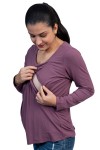 Polo de Lactancia ML Cecy Morado