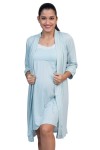 Bata algodón pima para cubrir Celeste Madeline