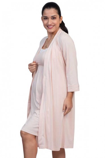 Bata Algodón Pima para cubrir Rosa Madeline