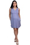 Camisón De Maternidad Valentina Morado Menta