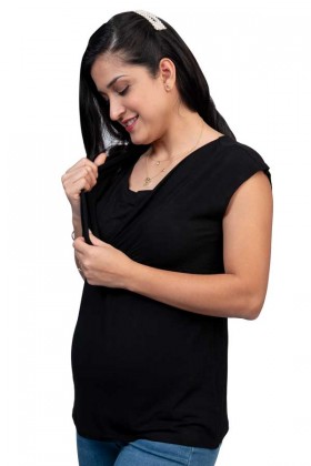 Polo de lactancia Sophie Negro