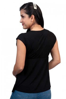 Polo de lactancia Sophie Negro