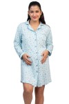 Camisón maternal postparto gamuza pima Paige Celeste Flores