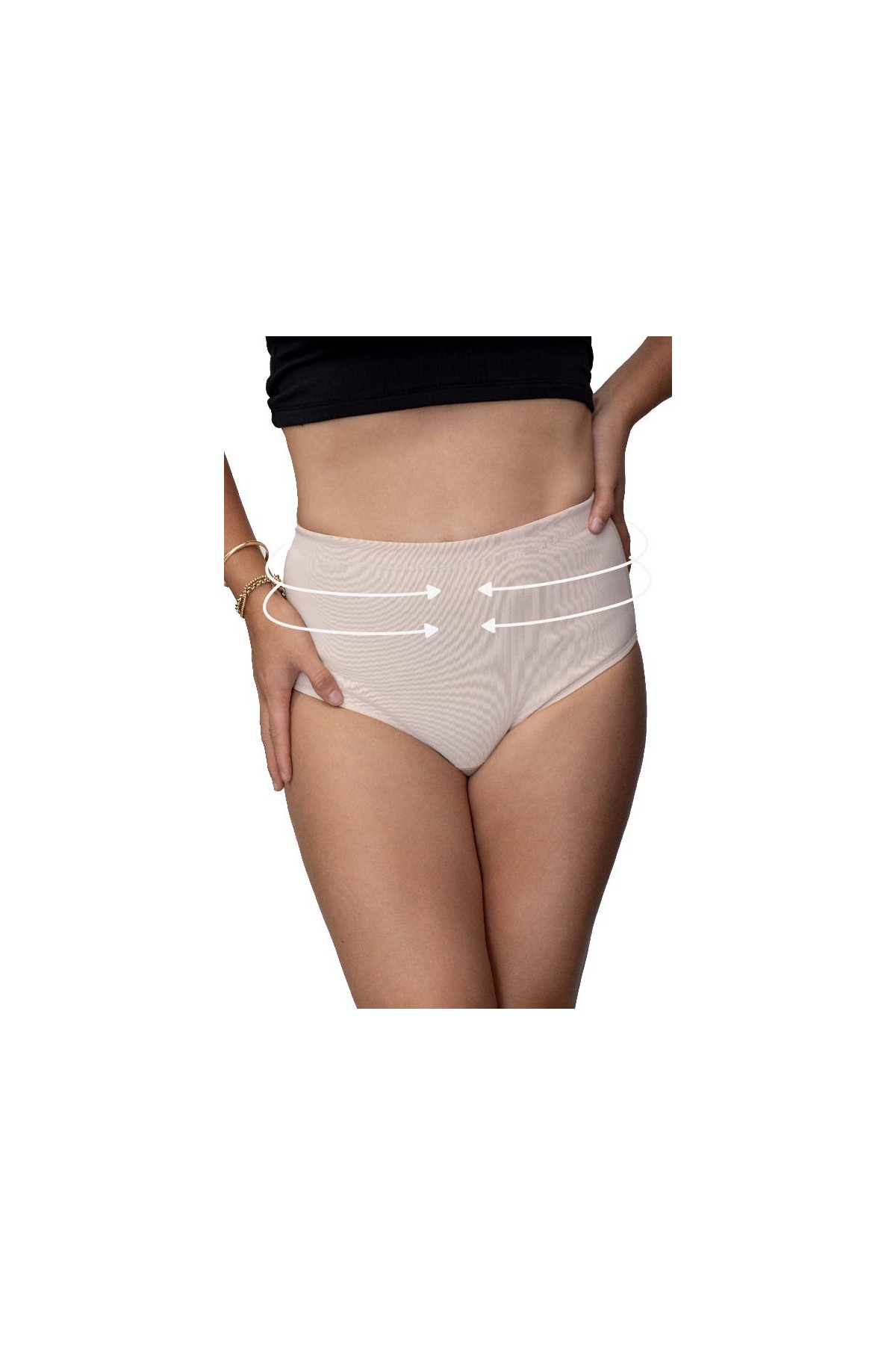 Calzón Faja Postparto de Compresión BUP Maternity Colores Beige