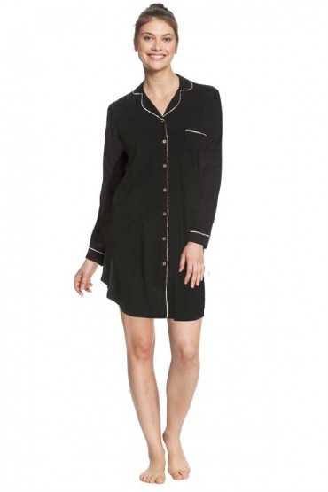 Camisero de Lactancia para clínica Paige Negro