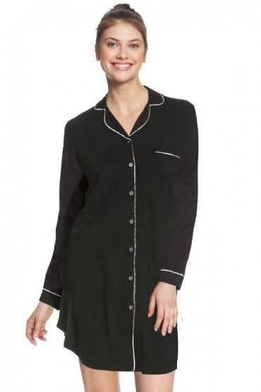 Camisero de Lactancia para clínica Paige Negro