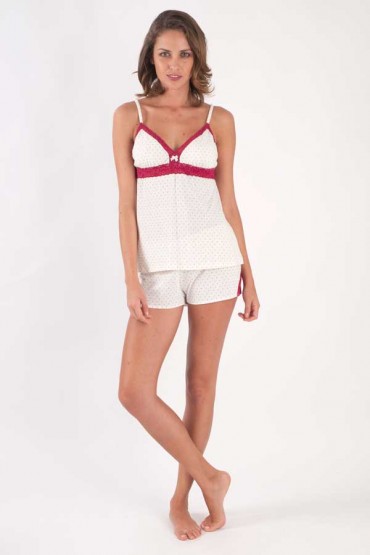 Pijama de Mujer Queen of Hearts Corazones con Short