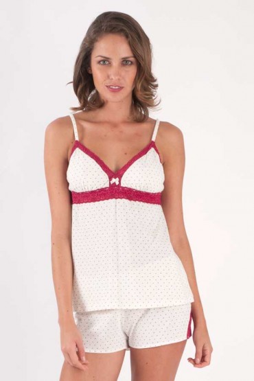 Pijama de Mujer Queen of Hearts Corazones con Short