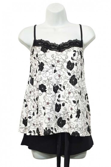 Pijama con Short Karla Negro