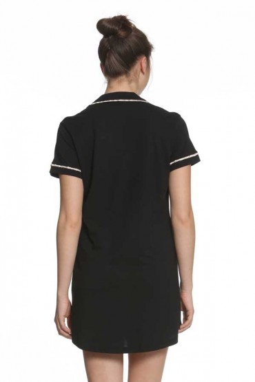 Camisón Sophie MC Basics Negro
