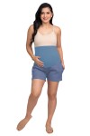 Short de Embarazo Lourdes Chambray Claro