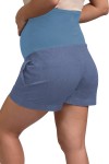 Short de Embarazo Lourdes Chambray Claro